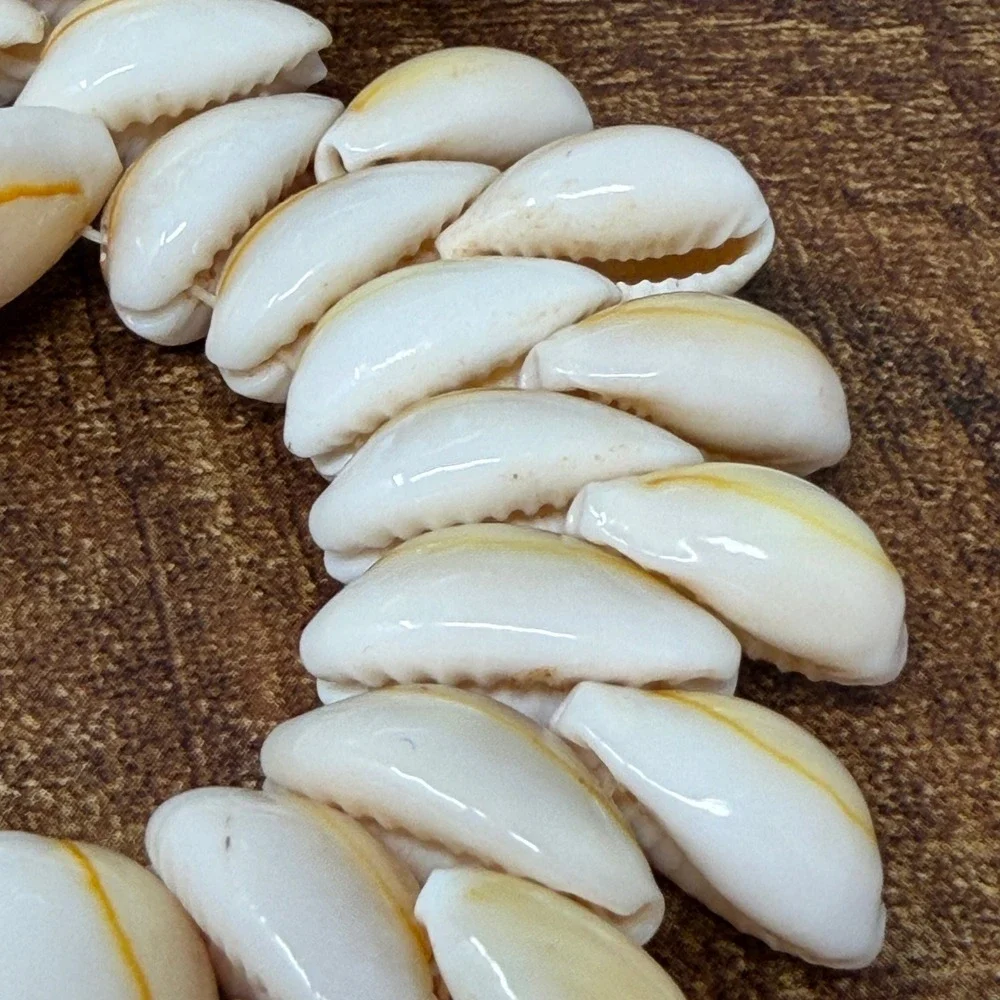 Handcrafted Cowrie Shell Mandala Trivet Centerpiece Boho‎ Coastal